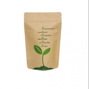 Compostable Stand Up Pouch with Zipper 