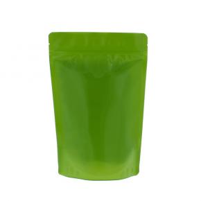 Glossy Green Recyclable Stand Up Pouch with Zipper