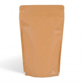 Matte Brown Recyclable Stand Up Coffee Pouch with Zipper&Valve