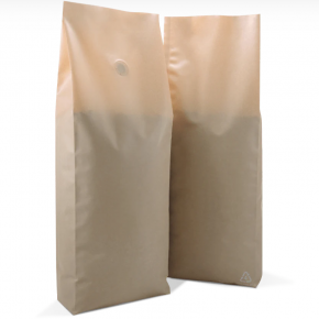 Matte Brown Recyclable Side Gusset Coffee Pouch